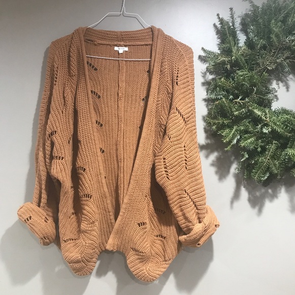 Maurices Sweaters - Maurice’s caramel chunky knit open cardigan —S